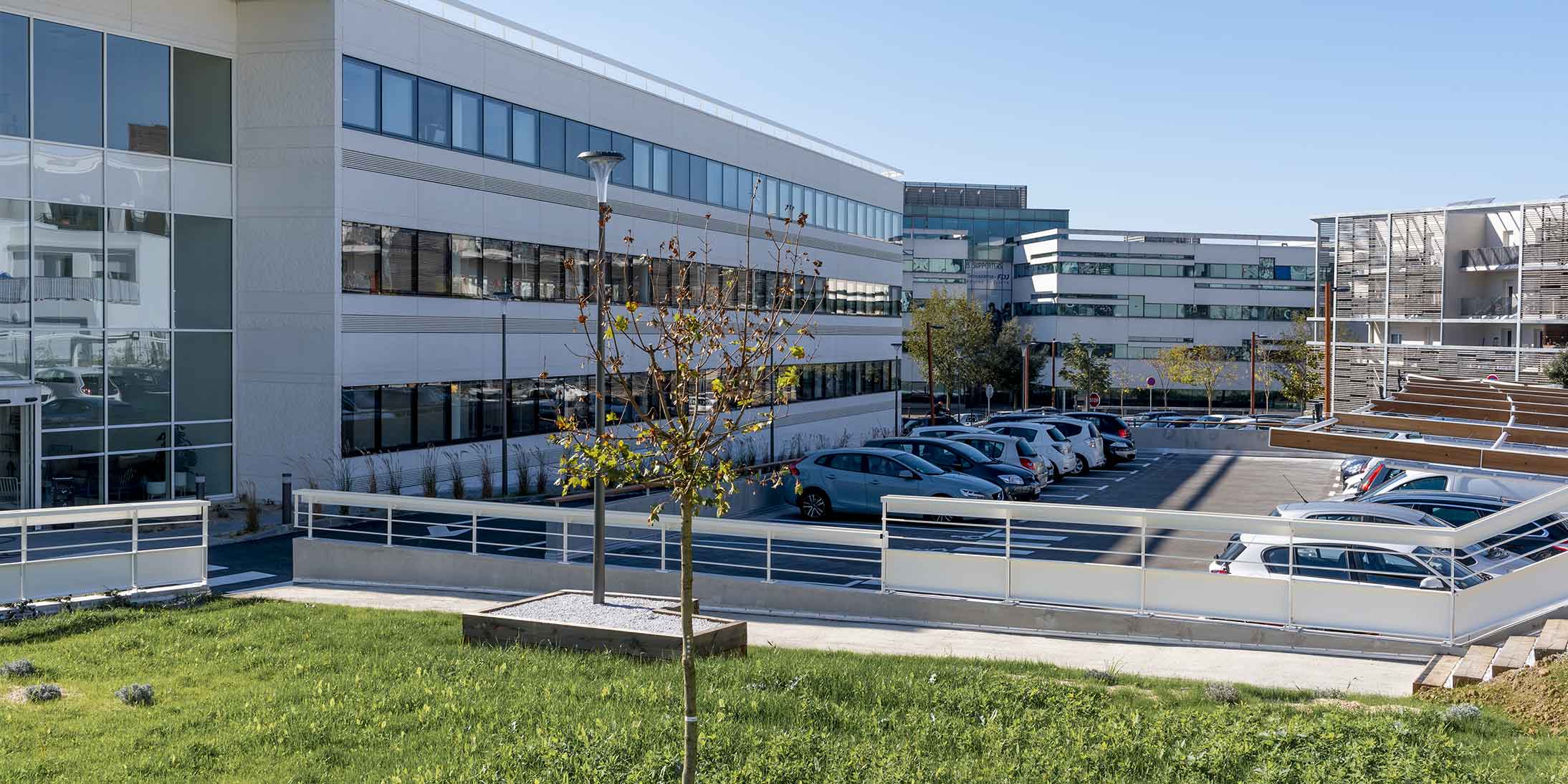 Le Groupe GA, promoteur immobilier d'entreprise, propose à la location l'immeuble de bureaux B Park à Balma près de Toulouse.