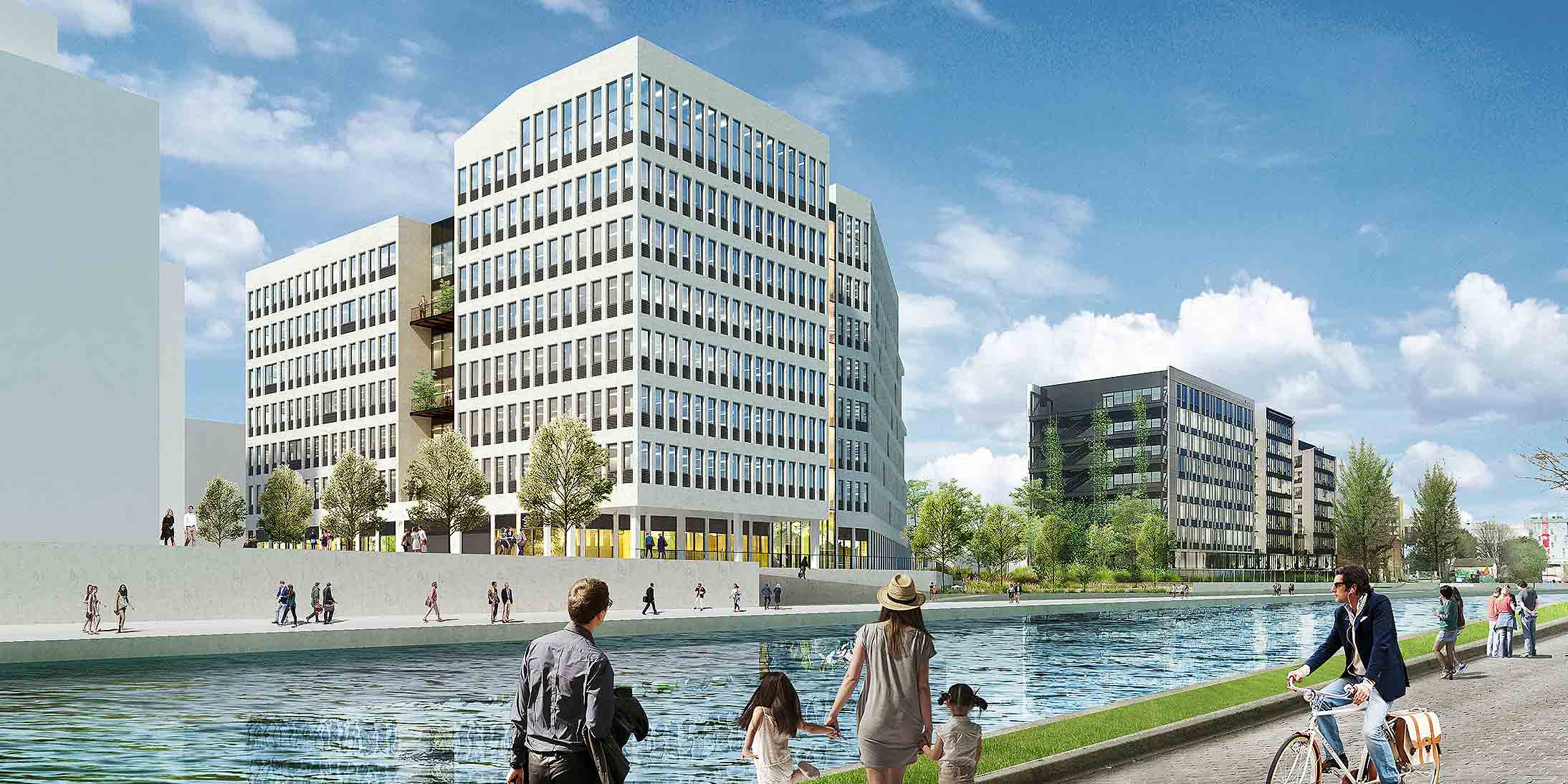 Irrigo développé par BNP Paribas Real Estate et GA Smart Building est un immeuble de bureaux de 16 300 m² à louer à Bobigny (93).