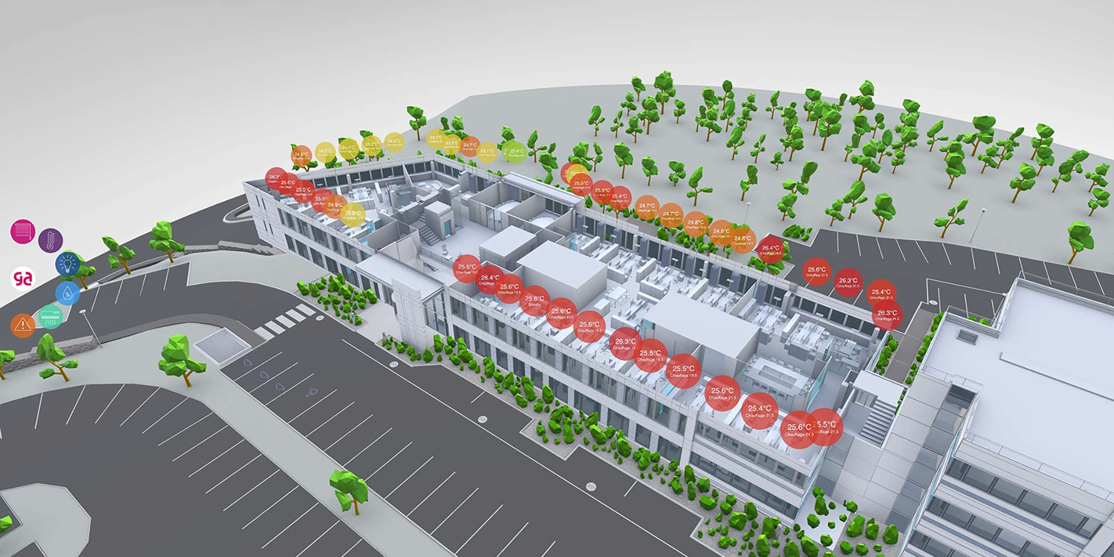 Galaxy Pilot optimise intelligemment le fonctionnement des équipements GA pour réduire la consommation énergétique et optimiser le confort.