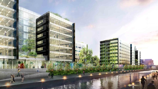 GA Smart Building et BNP Paribas Immobilier posent la première pierre de Luminem, un immeuble de bureaux à Bobigny favorisant la qualité de vie au travail.