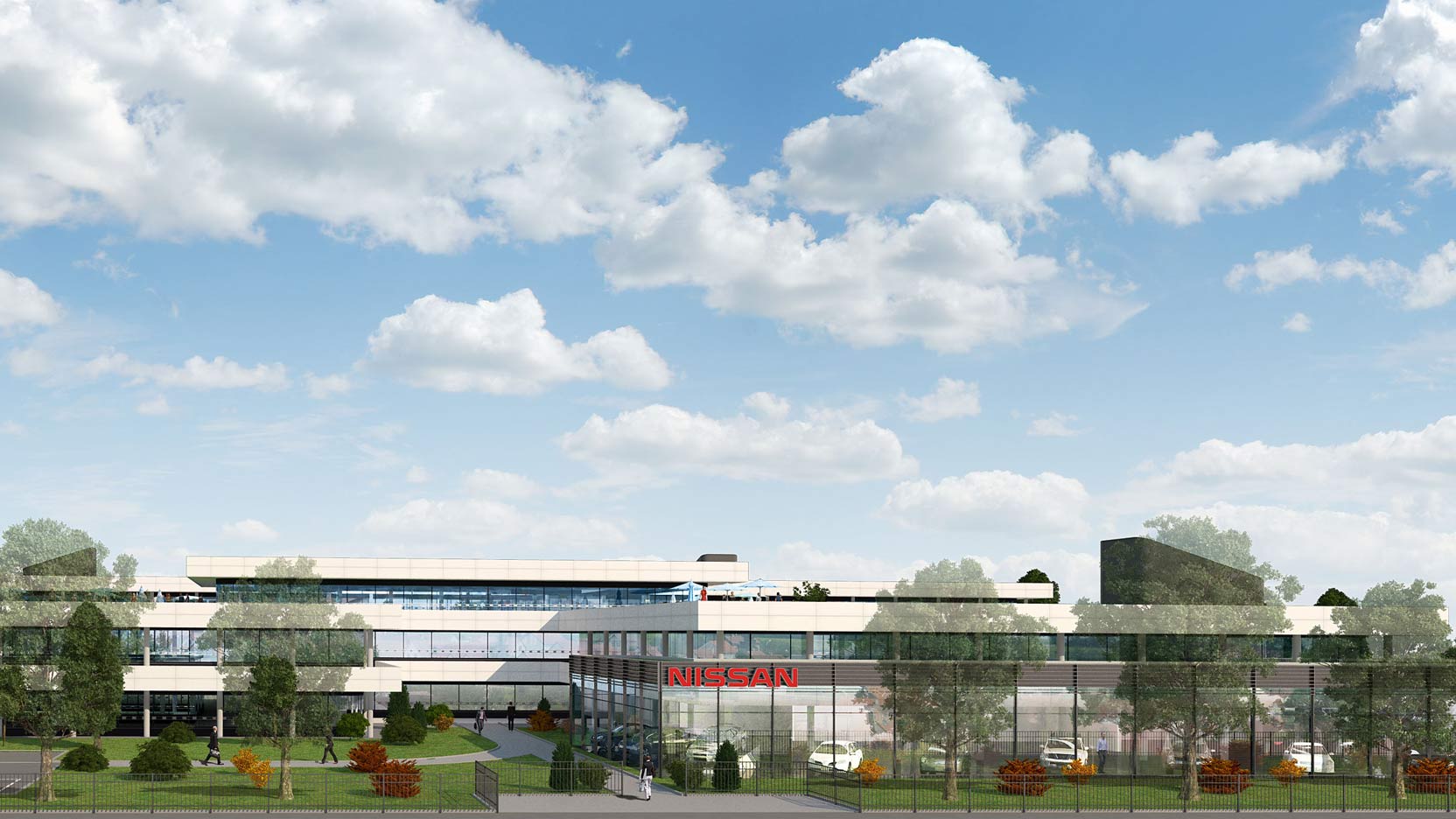 Le Groupe GA entreprise de construction France choisi pour la rénovation hajime siège Nissan à Montigny-le-Bretonneux.