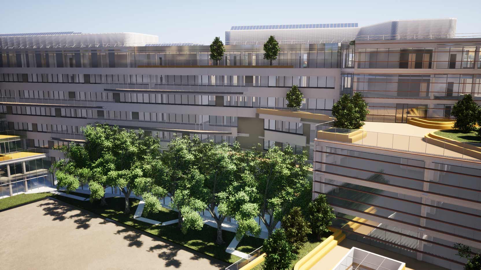 Bim Safran Le BIM (Building Information Modeling) révolutionne le secteur de l’immobilier et du bâtiment. Ici la maquette BIM du projet réalisé par GA Smart Building pour Safran à Malakoff.