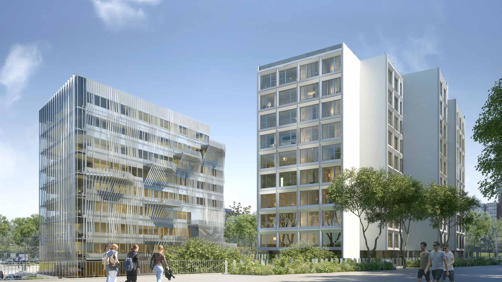 GA pose la 1ère pierre de Gymnote, un ensemble immobilier de 11 000 m² à Cergy-Pontoise