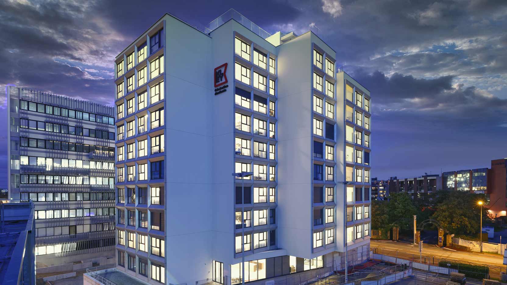 GA Smart Building livre Gymnote II, une résidence étudiants nouvelle génération pour le compte de Kley à Cergy (95)