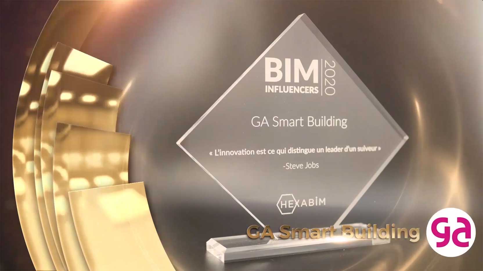 Nous avons été élus BIM Influencer 2020 lors du prix annuel organisé par HEXABIM !