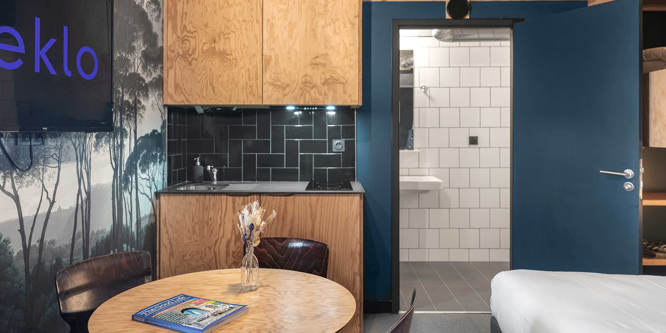 GA Smart Building et Ossabois ont réalisé les 108 chambres en modulaire bois de l'hôtel EKLO à Marne-La-Vallée.