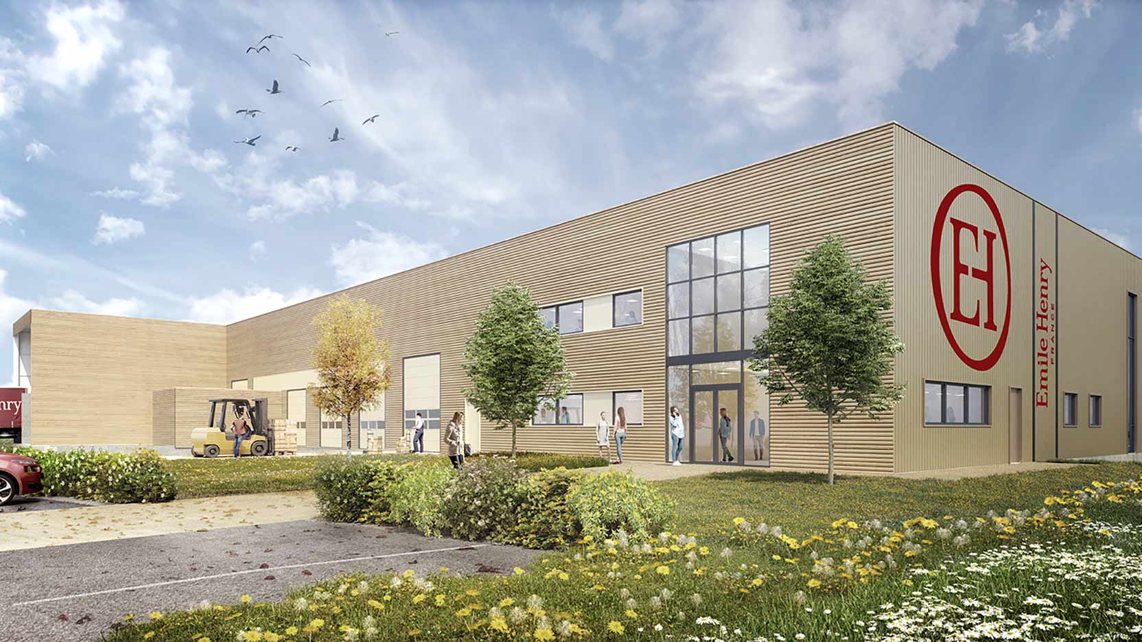 GA Smart Building a réalisé les nouveaux ateliers de fabrication pour Emile Henry à Marcigny.